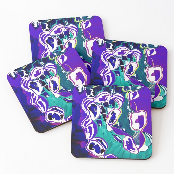 Item preview, Over a city - abstract in violet designed and sold by Neleren.
