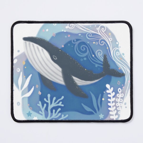 Item preview, Whale & Corals in Ocean Paper Art Illustration designed and sold by Kyut-Yum.