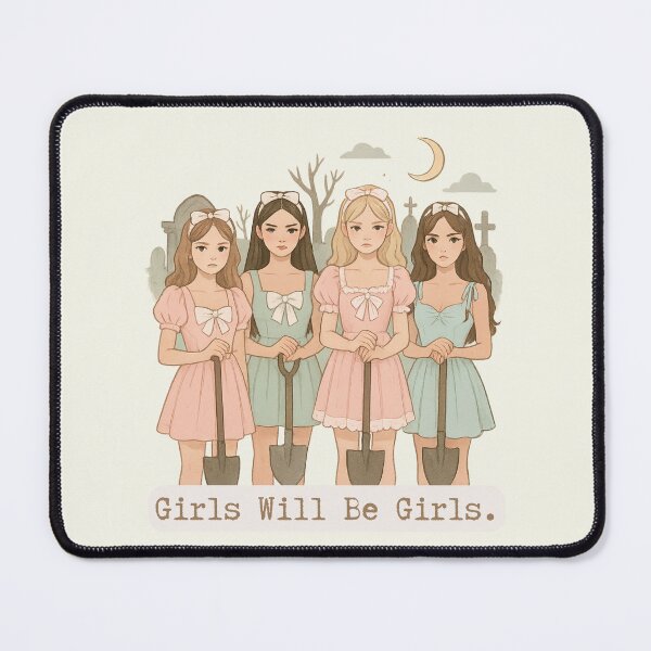 Item preview, Girls In The Graveyard Y2K Dark Humor Halloween Matching designed and sold by SunfullyYours.