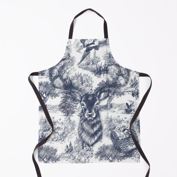 Item preview, Sabrina Farmer Art - Blue Toile Deer - Wildlife at Home designed and sold by sabrinart42.