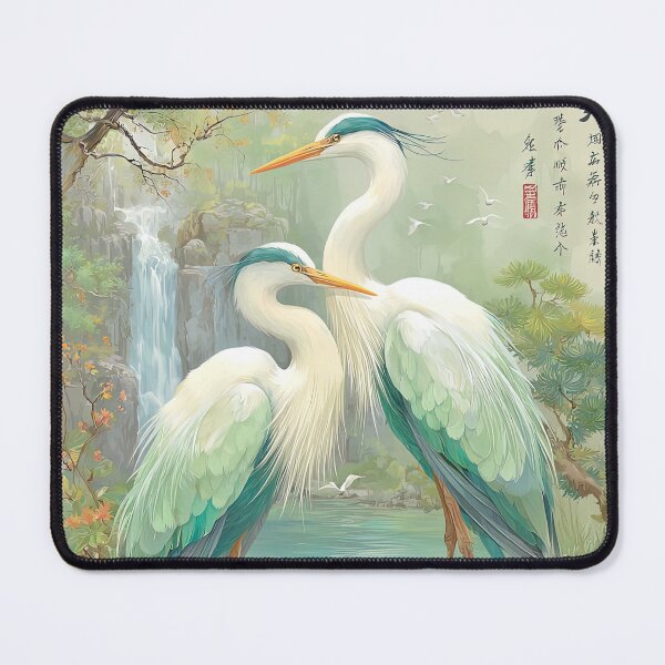 Item preview, Serene Egret Duo by Verdant Waters designed and sold by bloorose.