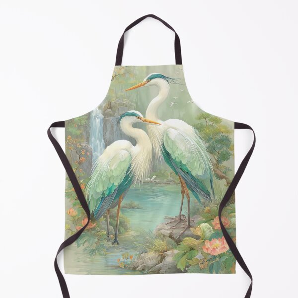 Item preview, Serene Egret Duo by Verdant Waters designed and sold by bloorose.