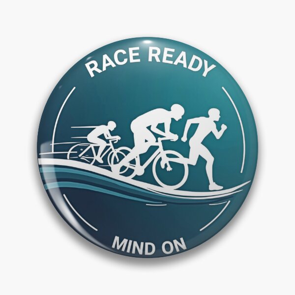 Item preview, Race Ready, Mind On – Triathlon Motivation Sticker designed and sold by Triathlongram.