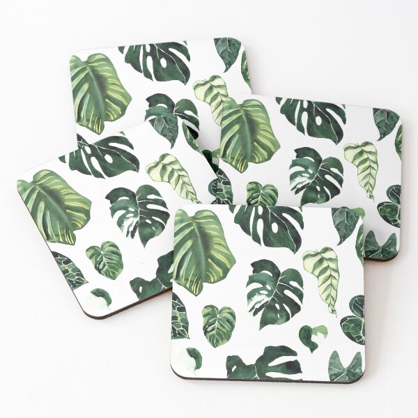 Item preview, Monstera Leaves Pattern Tropical House Plant designed and sold by PG Illustration.