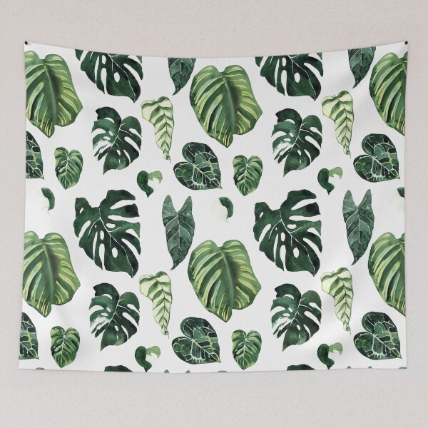 Item preview, Monstera Leaves Pattern Tropical House Plant designed and sold by PG Illustration.