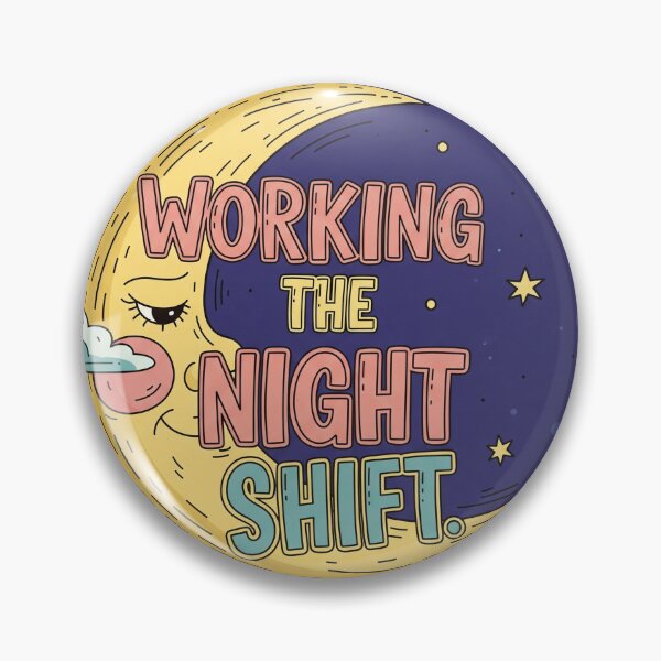 Item preview, WORKING THE NIGHT SHIFT Sleeping Moon designed and sold by Owcomm.