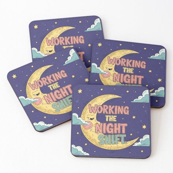 Item preview, WORKING THE NIGHT SHIFT Sleeping Moon designed and sold by Owcomm.