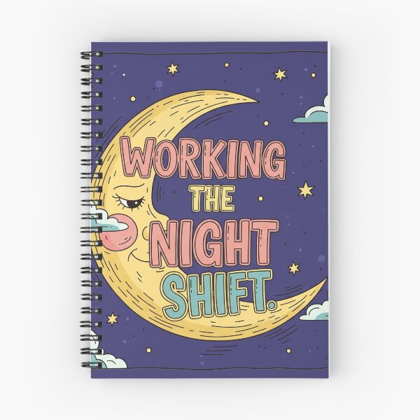 Item preview, WORKING THE NIGHT SHIFT Sleeping Moon designed and sold by Owcomm.