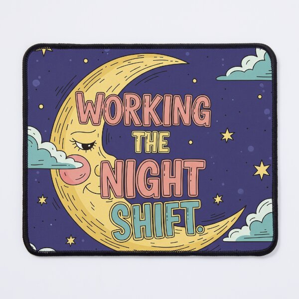Item preview, WORKING THE NIGHT SHIFT Sleeping Moon designed and sold by Owcomm.