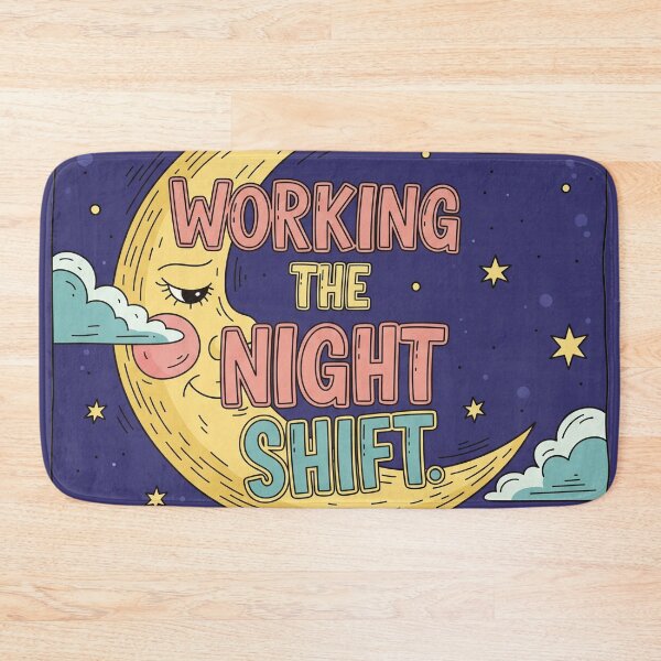 Item preview, WORKING THE NIGHT SHIFT Sleeping Moon designed and sold by Owcomm.
