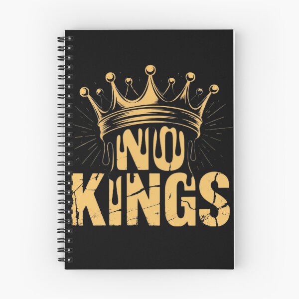 Item preview, No Kings – Bold Anti-Authority Crown Design designed and sold by IndianShopper.