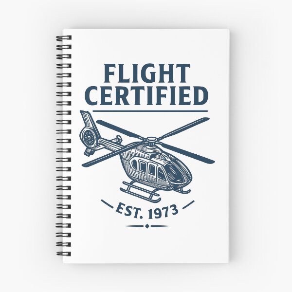 Item preview, Flight Certified - Vintage Helicopter Design designed and sold by Dennis' Creative Corner.