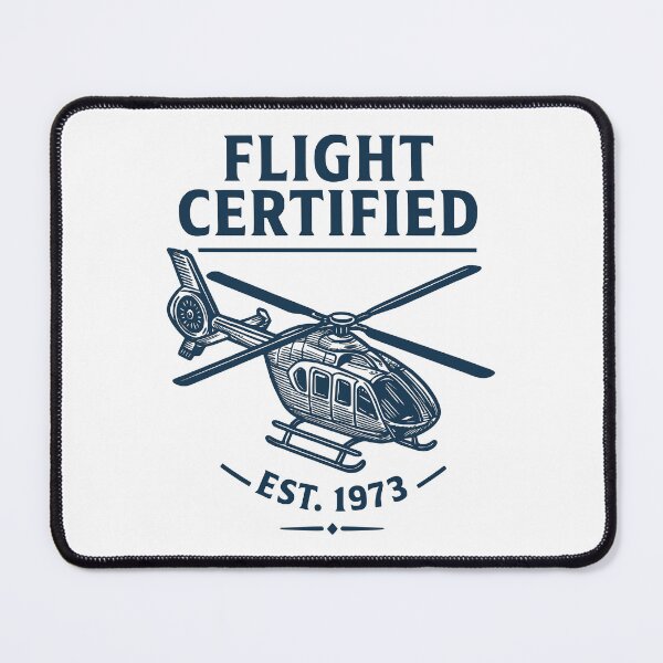 Item preview, Flight Certified - Vintage Helicopter Design designed and sold by Dennis' Creative Corner.