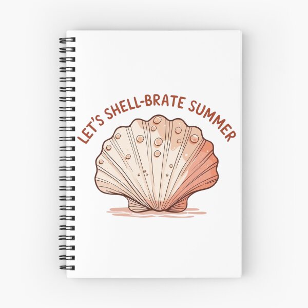 Item preview, Shell design with a fun phrase – Let’s Shell-brate Summer – Summer design designed and sold by StormArte.