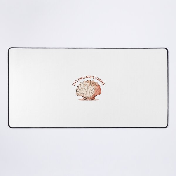 Item preview, Shell design with a fun phrase – Let’s Shell-brate Summer – Summer design designed and sold by StormArte.