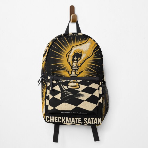 Item preview, Checkmate Satan – The Cross Was the Final Move | Bold Christian Victory Design by FaithDripStudio designed and sold by FaithDripStudio.