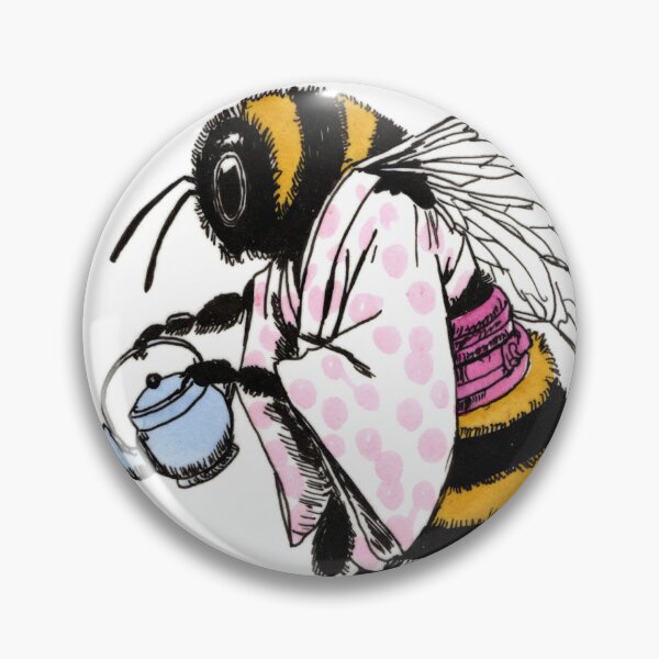 Item preview, Pink Kimono Bee designed and sold by Scribbles & Doodles by Jinx.