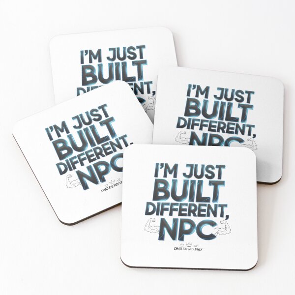 Item preview, Built Different NPC – Chad Energy Meme Bold Digital Art designed and sold by AnnDesignStudio.
