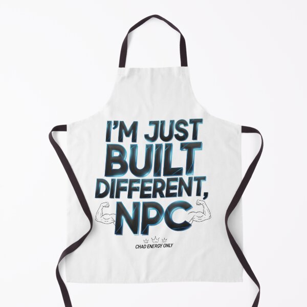 Item preview, Built Different NPC – Chad Energy Meme Bold Digital Art designed and sold by AnnDesignStudio.
