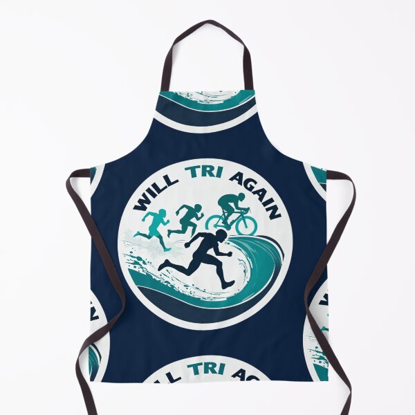 Item preview, "Will TRI Again" – Funny & Motivational Triathlon Sticker designed and sold by Triathlongram.