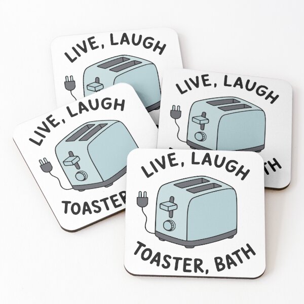 Item preview, Live Laugh Toaster Bath designed and sold by FloraliteCo.