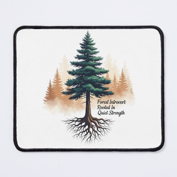 Item preview, Forest Introvert: Rooted in Quiet Strength – Naturecore Tranquility Digital Art designed and sold by AnnDesignStudio.