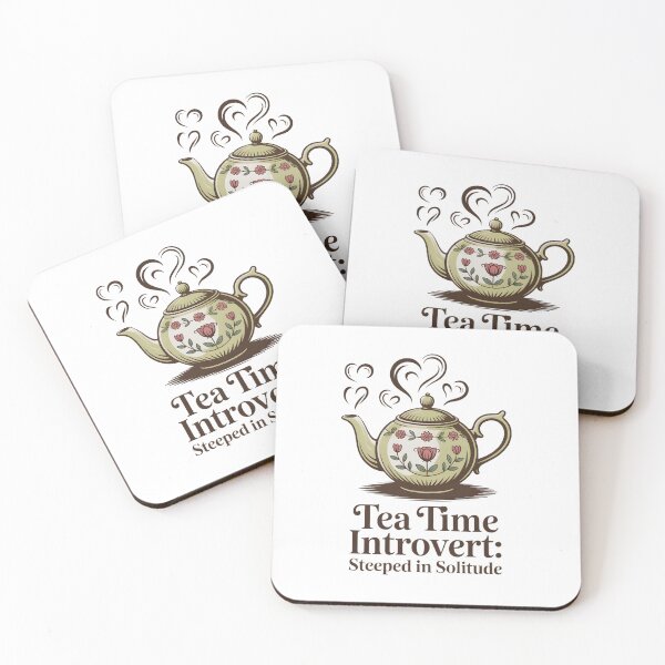 Item preview, Tea Time Introvert – Steeped in Solitude Floral Teapot Digital Art designed and sold by AnnDesignStudio.