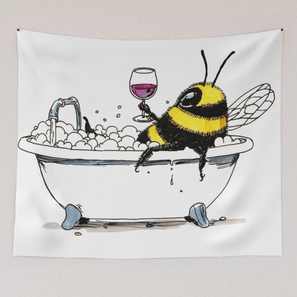 Item preview, Bubble Bath & Wine designed and sold by Scribbles & Doodles by Jinx.