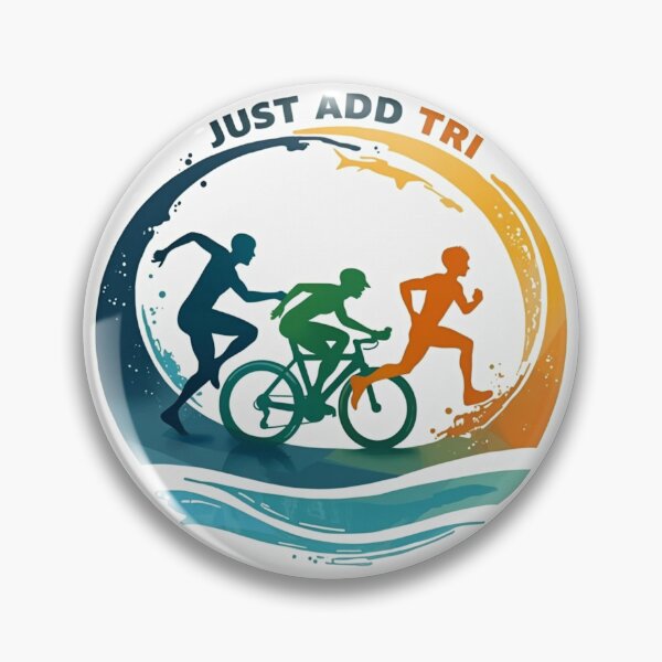 Item preview, "Just Add TRI" – Minimalist & Powerful Triathlon Motivation Sticker designed and sold by Triathlongram.