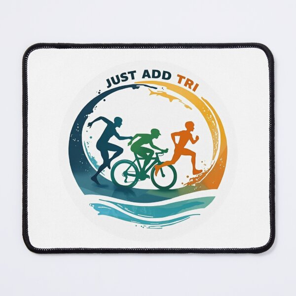 Item preview, "Just Add TRI" – Minimalist & Powerful Triathlon Motivation Sticker designed and sold by Triathlongram.