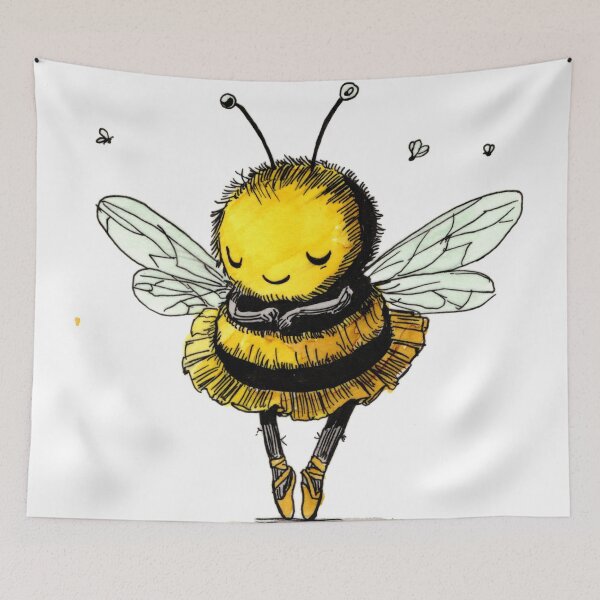 Item preview, Shy Bee Dancer designed and sold by Scribbles & Doodles by Jinx.