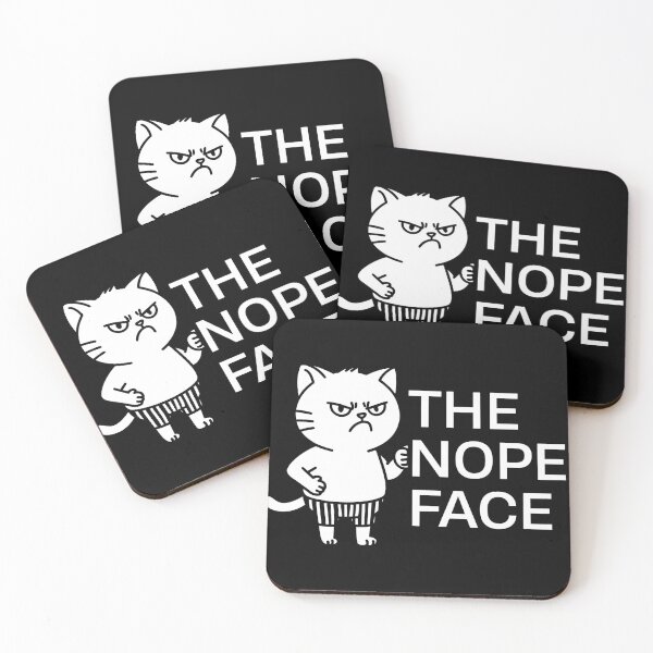 Item preview, The nope face funny cat designed and sold by MilkyForest.