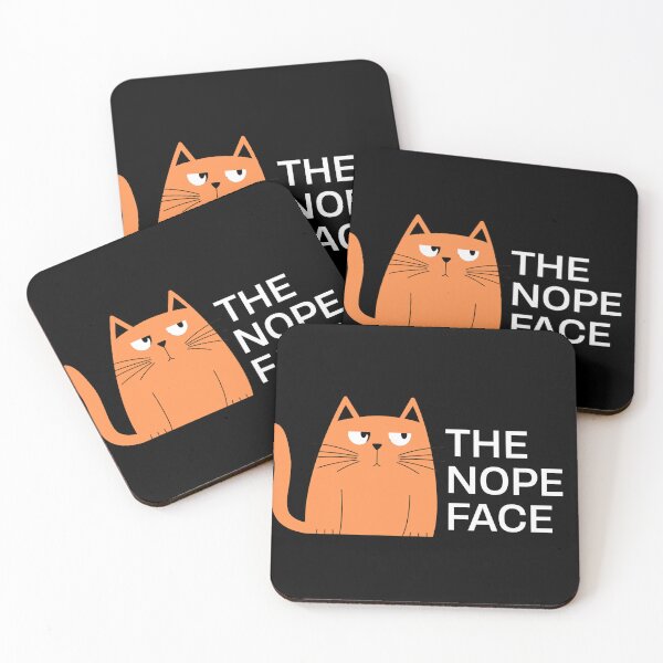 Item preview, The nope face funny cat designed and sold by MilkyForest.