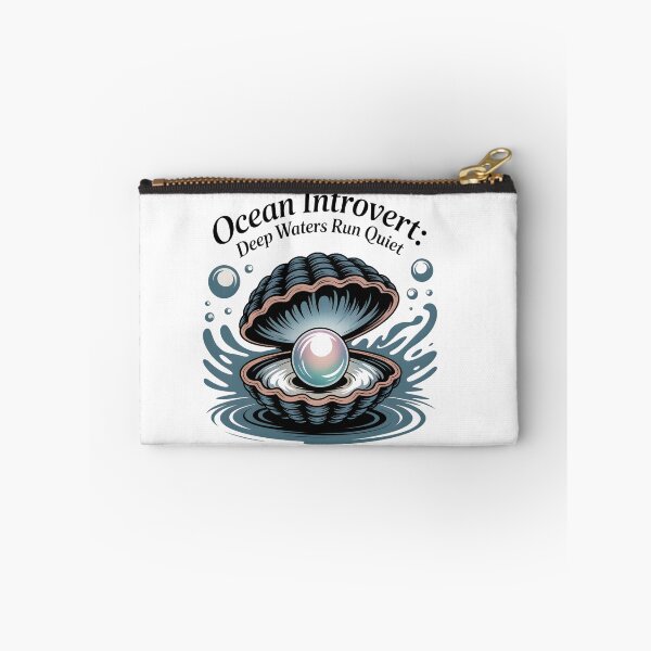 Item preview, Ocean Introvert Deep Waters Run Quiet - Pearl Shell Art Design designed and sold by AnnDesignStudio.