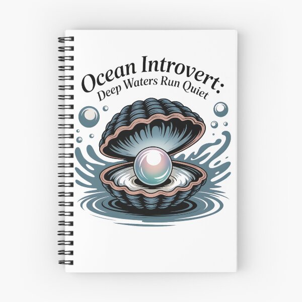Item preview, Ocean Introvert Deep Waters Run Quiet - Pearl Shell Art Design designed and sold by AnnDesignStudio.