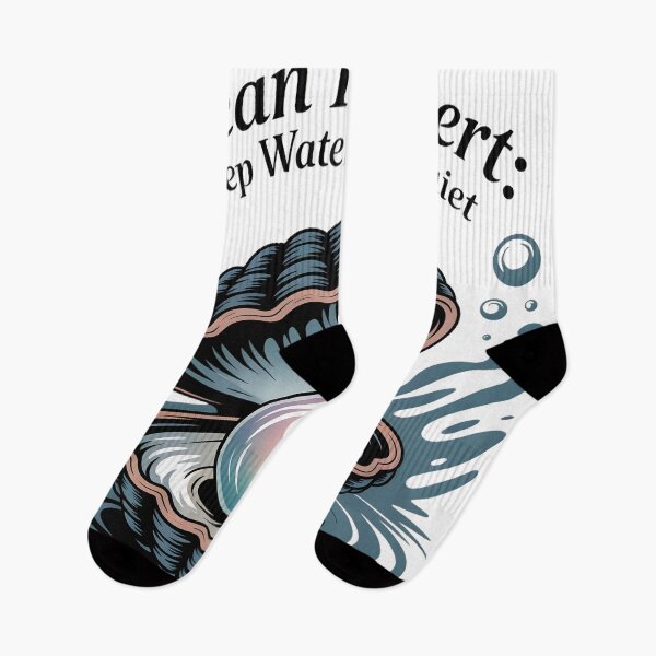 Item preview, Ocean Introvert Deep Waters Run Quiet - Pearl Shell Art Design designed and sold by AnnDesignStudio.