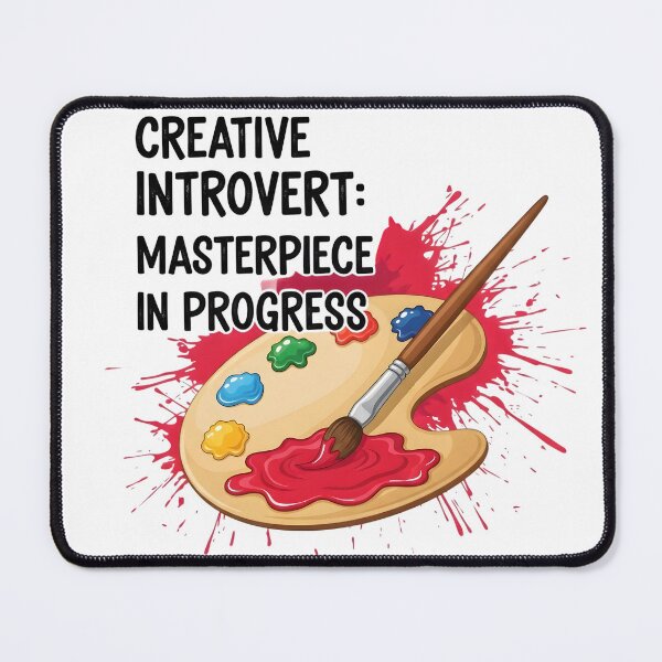 Item preview, Creative Introvert Masterpiece In Progress - Artist Paint Palette Art designed and sold by AnnDesignStudio.