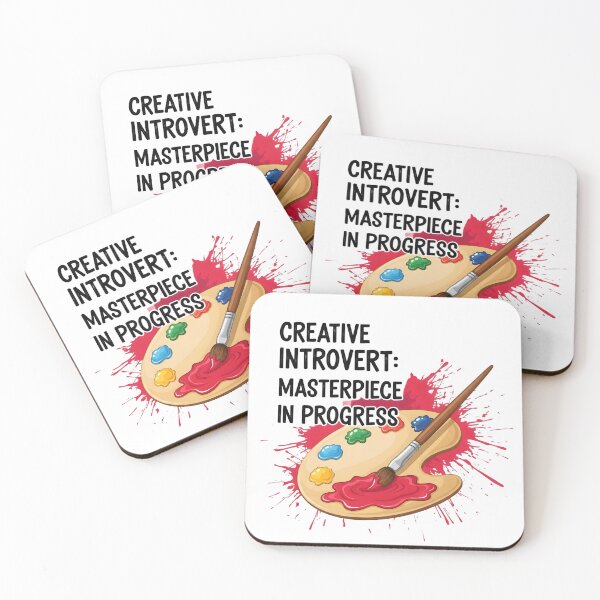Item preview, Creative Introvert Masterpiece In Progress - Artist Paint Palette Art designed and sold by AnnDesignStudio.