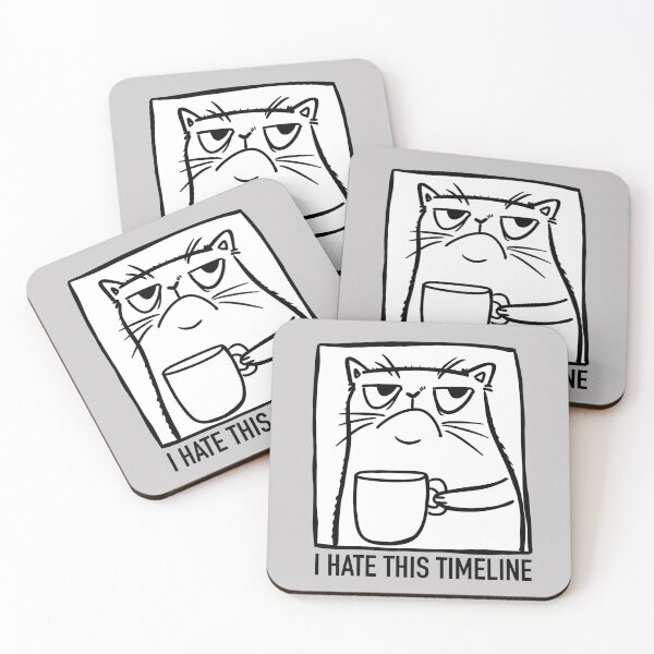 Item preview, I hate this timeline grumpy cat designed and sold by poket.piktures.