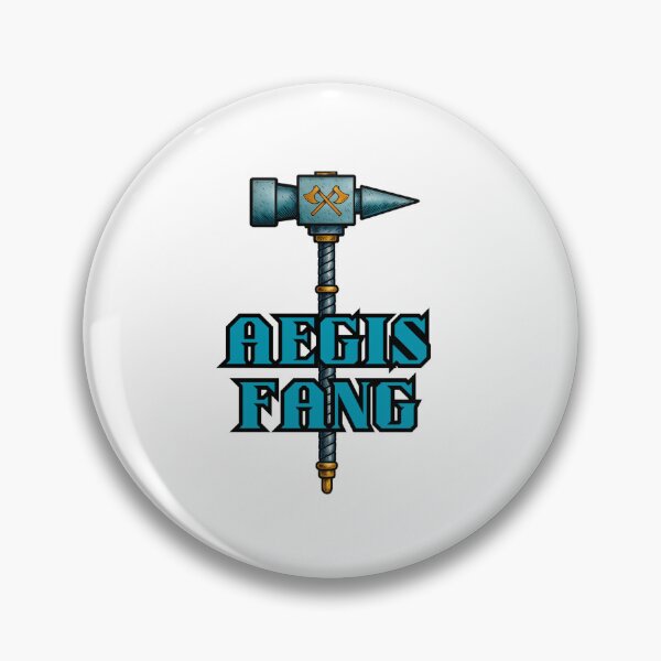 Item preview, AEGIS FANG Warhammer - Wulfgar Barbarian Dwarf Bruenor Drizzt Drow Companions - Dungeons and Dragons Sticker Geek designed and sold by MatoPatos.