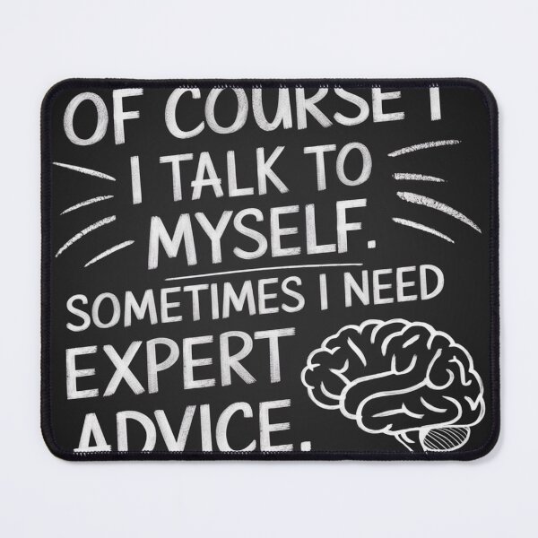 Item preview, Of Course I Talk to Myself designed and sold by Arthoughts.