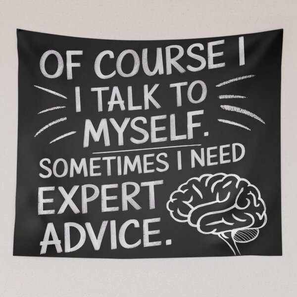 Item preview, Of Course I Talk to Myself designed and sold by Arthoughts.