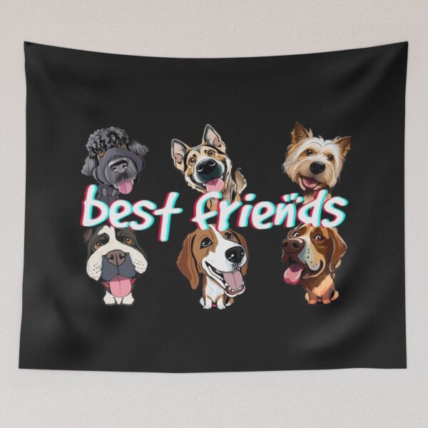 Item preview, Best Friends – Funny Cartoon Dogs designed and sold by Wawan35200.