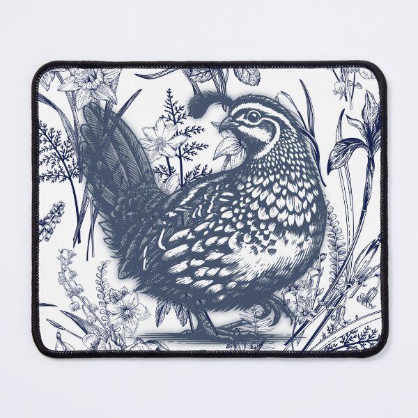 Item preview, Sabrina Farmer Art - Blue Toile Quail - Wildlife at Home  designed and sold by sabrinart42.