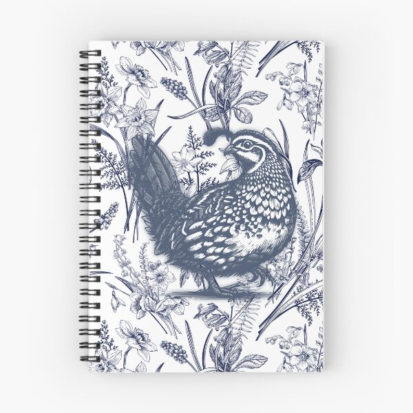 Item preview, Sabrina Farmer Art - Blue Toile Quail - Wildlife at Home  designed and sold by sabrinart42.