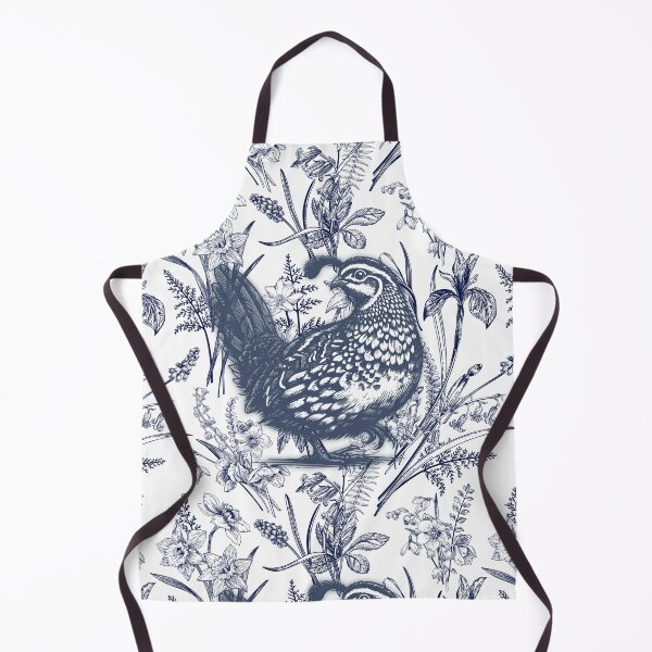 Item preview, Sabrina Farmer Art - Blue Toile Quail - Wildlife at Home designed and sold by sabrinart42.