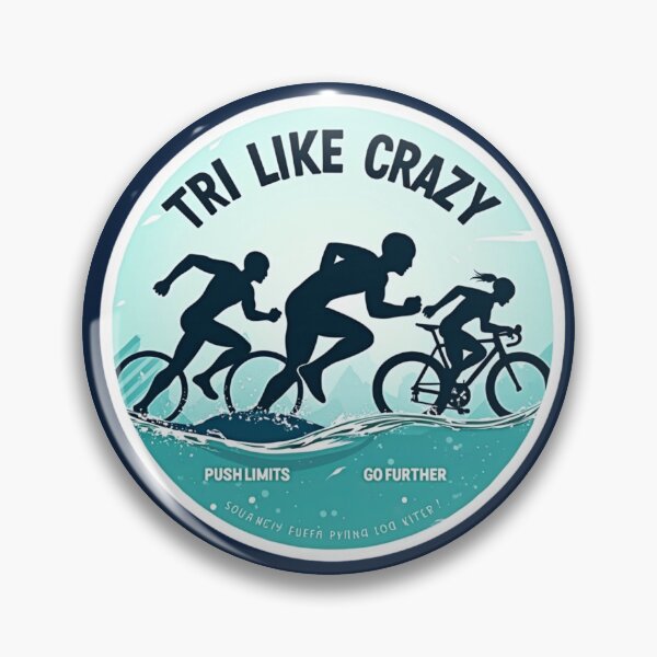 Item preview, “Tri Like Crazy” – High-Energy Triathlon Motivation Sticker designed and sold by Triathlongram.