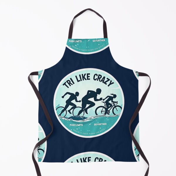 Item preview, “Tri Like Crazy” – High-Energy Triathlon Motivation Sticker designed and sold by Triathlongram.