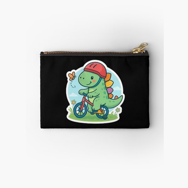 Item preview, Stego the Cyclist – Cute Dinosaur Riding a Bike designed and sold by EuropeanPrints.