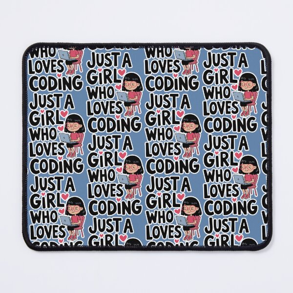 Item preview, Just A Girl Who Loves Coding designed and sold by ZooStateofMind.